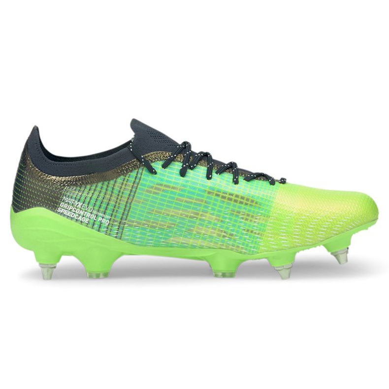 Ghete de fotbal Puma Ultra 1.3 Mx Sg M 106513-03 aur, verde verde 1