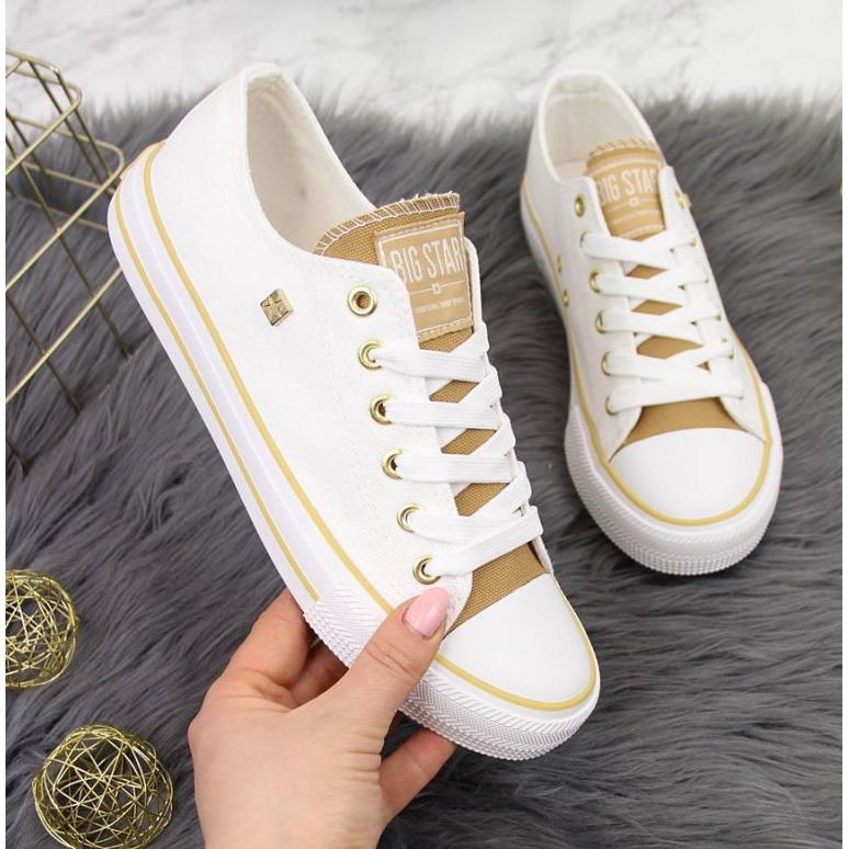 Tenisi din material textil Big Star W HH274458 alb 1