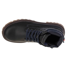 Cizme cu șireturi Tommy Hilfiger W T3B5-32088-0777800 albastru 2