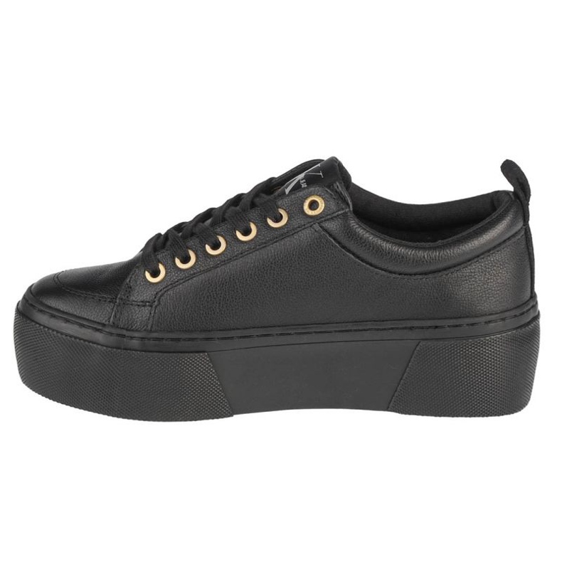 Pantofi Calvin Klein Vulcanized Flatform Laceup LW YW0YW00366-0GJ negru 1