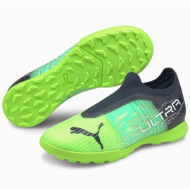 Ghete de fotbal Puma Ultra 3.3 Tt Jr 106531 03 gri, verde verde 1