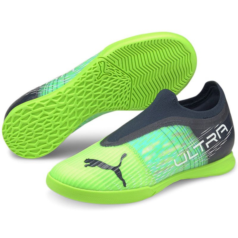 Ghete de fotbal Puma Ultra 3.3 It Jr 106591 04 multicolor verde 1
