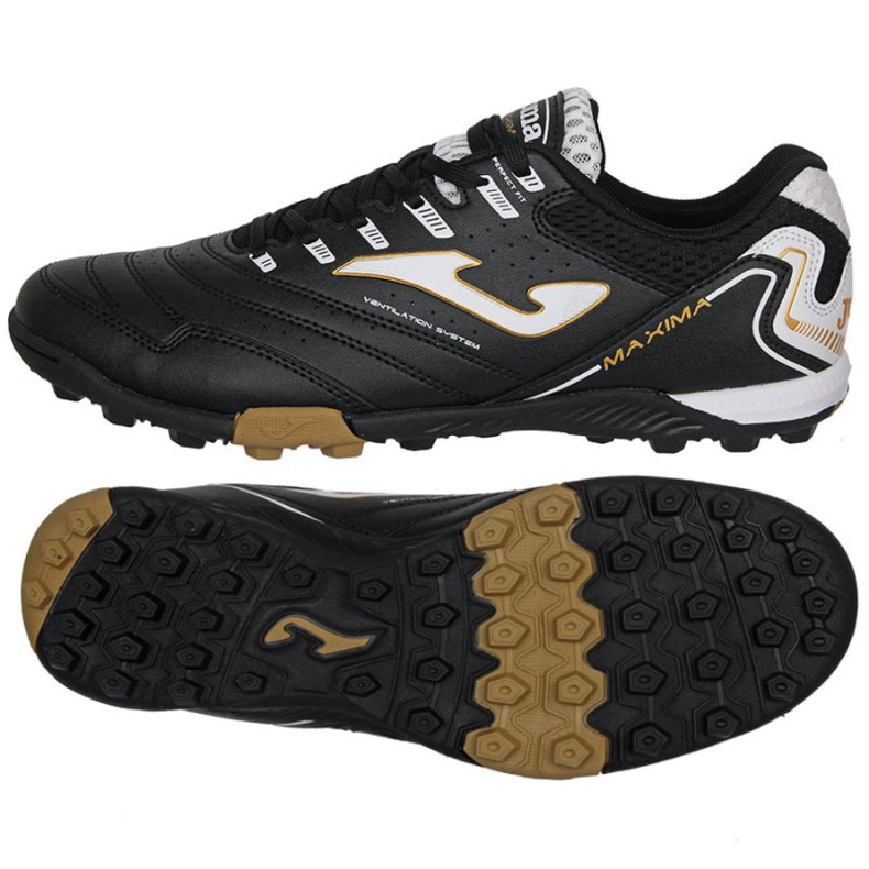 Ghete de fotbal Joma Maxima 2101 Tf M MAXW2101TF negru negru 1