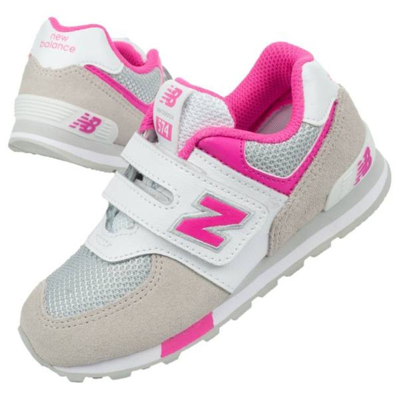 Pantofi New Balance Jr IV574FNG alb 1