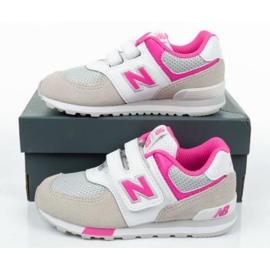 Pantofi New Balance Jr IV574FNG alb 9