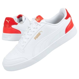 Puma Shuffle M 309668 06 alb roșu 1 Puma Shuffle M 309668 06 alb roșu 1