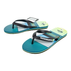 Slapi Quiksilver W AQBL100235-XKGS negru albastru verde 1
