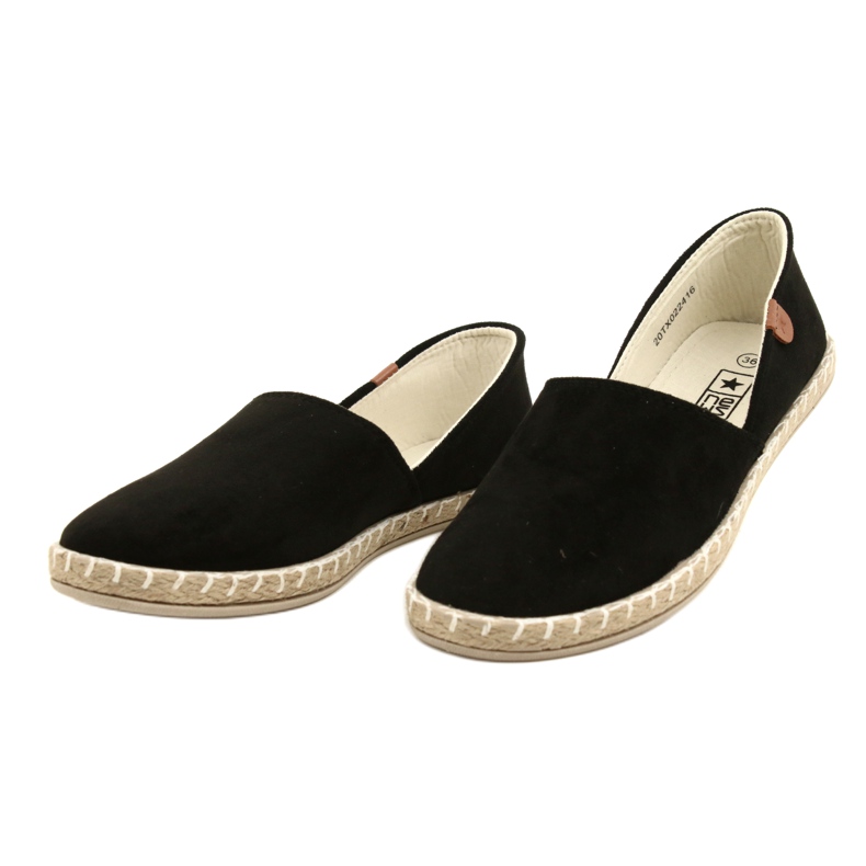 News Espadrile negre pentru damă Noutăți 20TX022416 negru 7