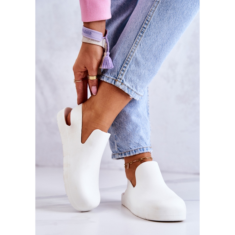 FS1 Saboți albi din cauciuc Meriko la modă 2