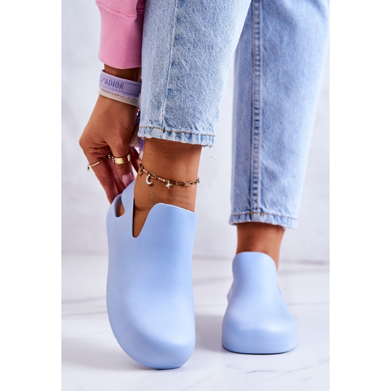 FS1 Saboți de cauciuc Meriko albaștri la modă albastru 2