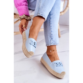 FB2 Espadrile clasice pe platforma albastră Julianne albastru 1