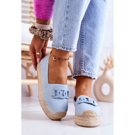 FB2 Espadrile clasice pe platforma albastră Julianne albastru 2