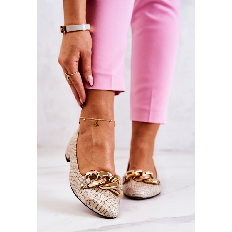 PA2 Pompi Snake Piele Lacuita Bej Elissabeth maro 2