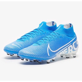 Pantofi Nike Mercurial Superfly 7 Elite Ag Pro M AT7892 414 albastru alb multicolor 2