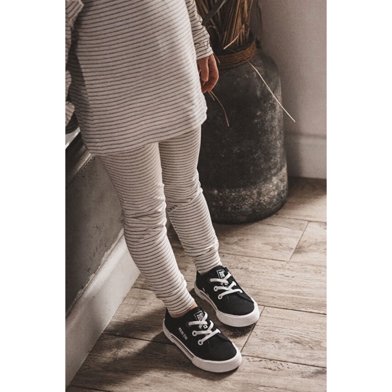 Pantofi negri Big Star JJ374169 Slip-On negru 2