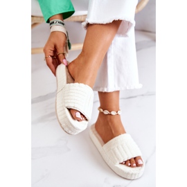 FJ1 Papuci Papuci Pe O Platformă Lilly Bej Deschis 1