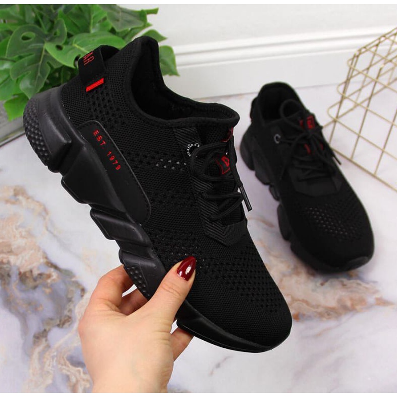 Pantofi sport din material textil Big Star W JJ274273 negru 1