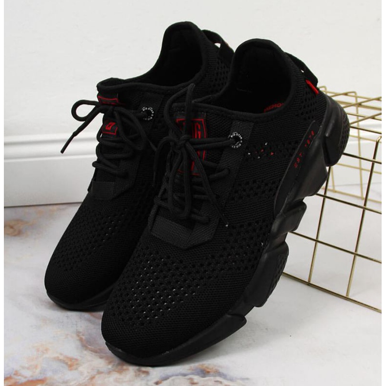 Pantofi sport din material textil Big Star W JJ274273 negru 2