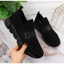 Pantofi sport slip on Big Star W JJ274296 negri negru 1
