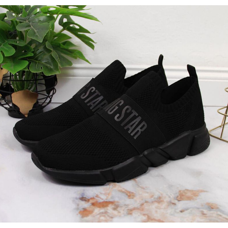 Pantofi sport slip on Big Star W JJ274296 negri negru 2