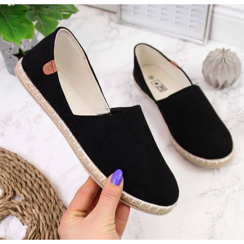 Espadrile cu decupaje News W EVE270A negru 1