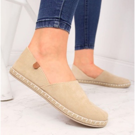 Espadrile cu decupaje News W EVE270B bej 2