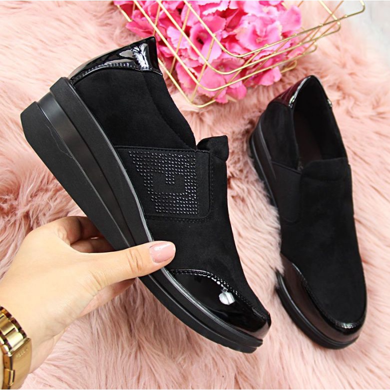 Pantofi Sergio Leone W SK222B negri negru 1