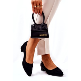 SEA Pompă clasică de damă Suede Negru Rheya 1