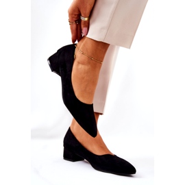 SEA Pompă clasică de damă Suede Negru Rheya 2