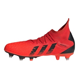 Ghete de fotbal Adidas Predator Freak.3 Sg M FY6308 multicolor portocale si rosii 1