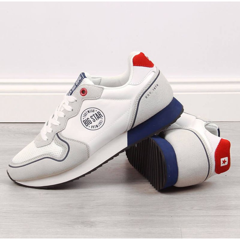 Big Star M JJ174141 pantofi sport albi gri 2