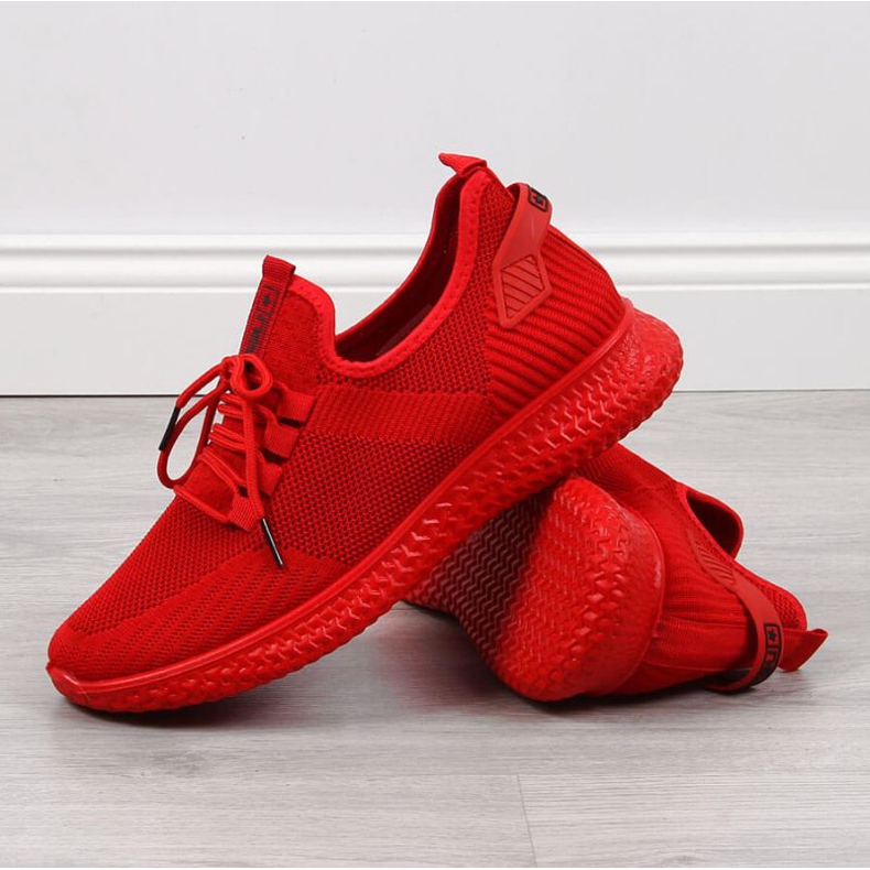 Pantofi sport din material textil Noutăți M EVE266B roșu 2