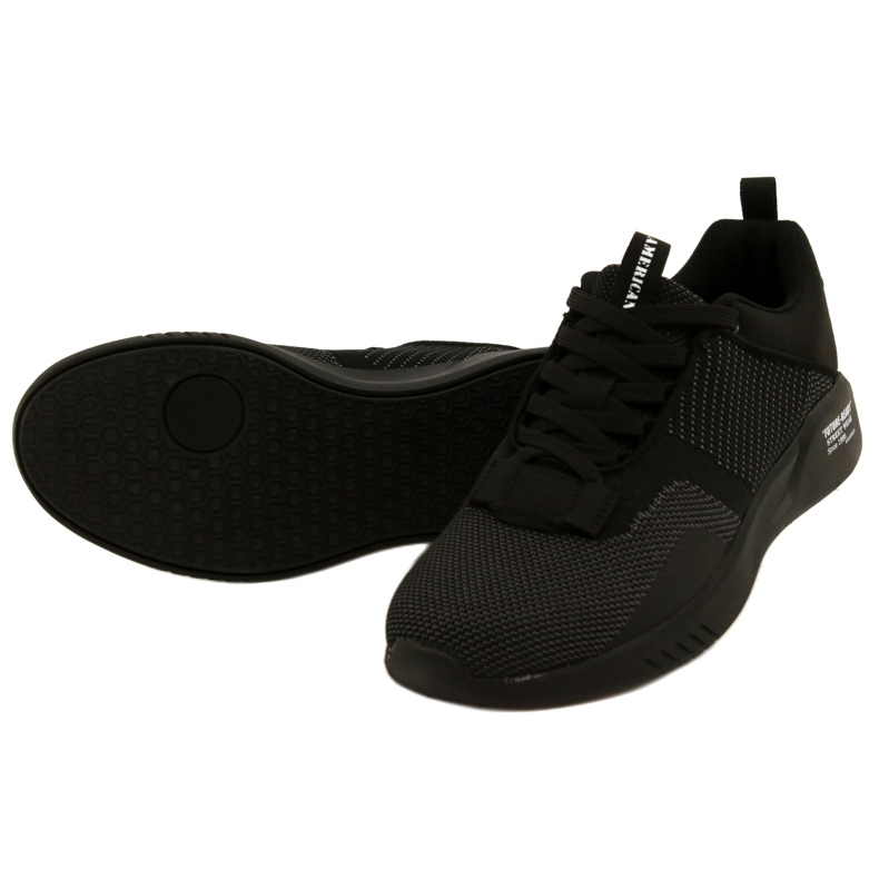 Pantofi sport pentru bărbați American Club RH80 / 22 Negri negru 6