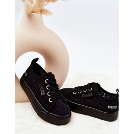 Pantofi negri ajurat Big Star JJ374133 negru 1