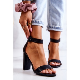 Sandale Georgina Negre Pe Tocuri negru 2