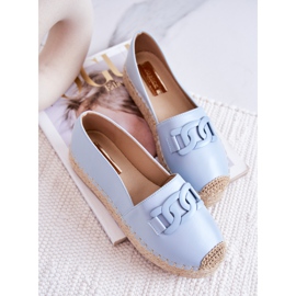 FB2 Espadrile clasice pe platforma albastră Julianne albastru 7