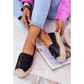 FB2 Espadrile clasice pe platformă Julianne neagră negru 1