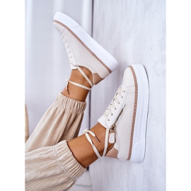 FB2 Pantofi sport pe platforma bej Louis 1