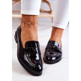 Vinceza Pantofi Sherilyn din piele lăcuită negru 1