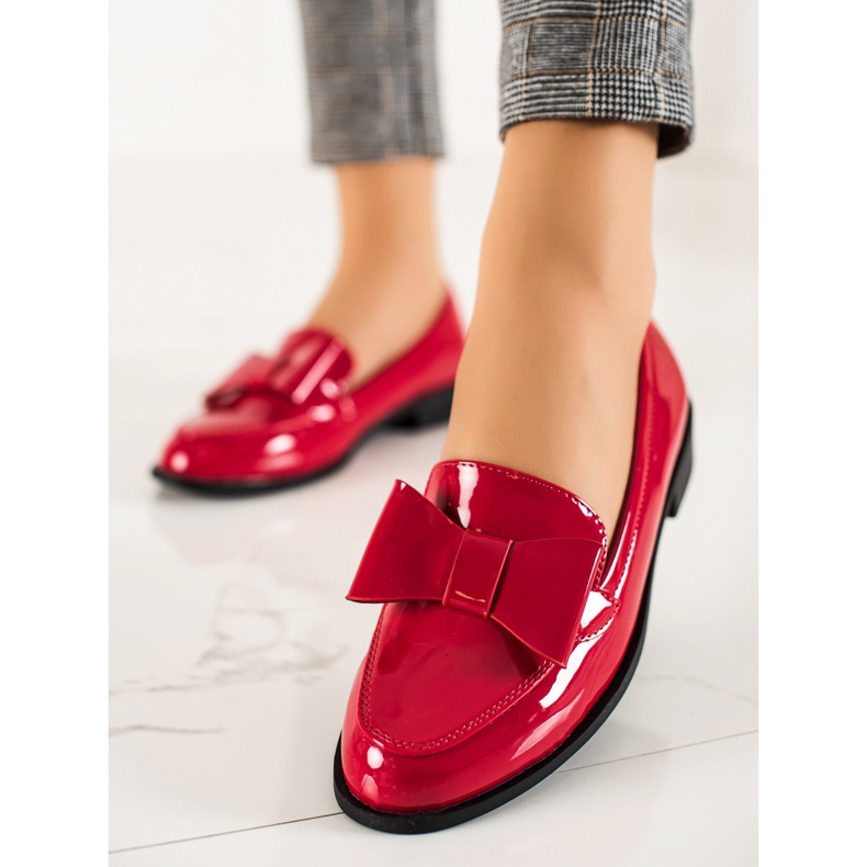 Goodin Pantofi Rosii Cu Piele Ecologica roșu 2 Goodin Pantofi Rosii Cu Piele Ecologica roșu 2