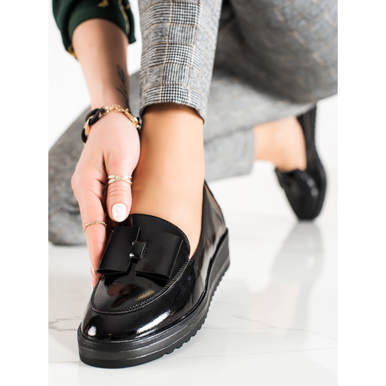 W. Potocki Pantofi Mocasini Pe Paltform Potocki negru 2