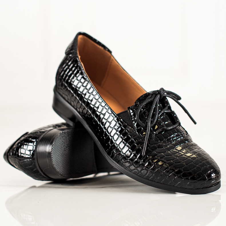 W. Potocki Pantofi Potocki eleganti cu siret negru 1