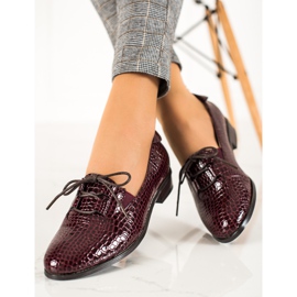 W. Potocki Pantofi Potocki eleganti cu siret roșu 2