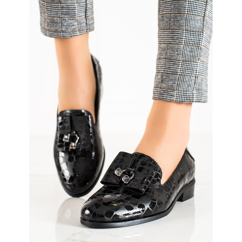 W. Potocki Pantofi cu cristale Potocki negru 1