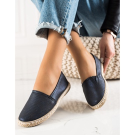 TRENDI Espdryle confortabil cu piele ecologică albastru marin 2 TRENDI Espdryle confortabil cu piele ecologică albastru marin 2