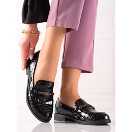 TRENDI Pantofi eleganti lacuiti negru 1