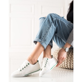 TRENDI Pantofi de sport clasici alb 2
