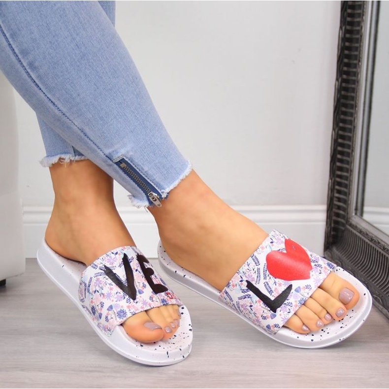 Papuci de cauciuc Big Star W INT1148A alb 2