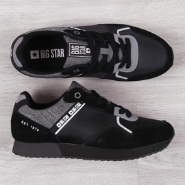 Pantofi sport Big Star JJ174145, negri negru 2