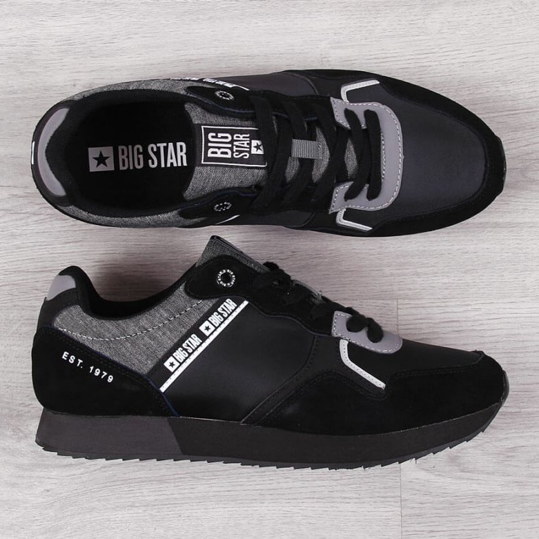 Pantofi sport Big Star JJ174145, negri negru 2